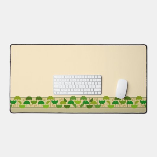 Craftsman Style Ginkgo Leaves Bureaumat (Keyboard & Muis)