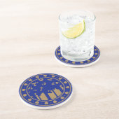 Craftsman Style Trees Zandsteen Onderzetter (Zijkant)