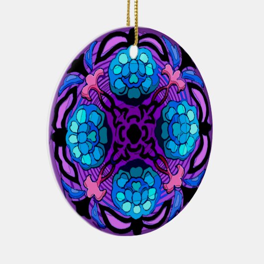 Craftsman Winter Garden (Keramische Fan Pull / Orn Keramisch Ornament (Rechts)