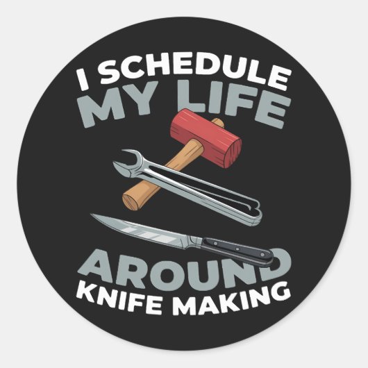 Craftsmanship Metalwork Ronde Sticker (Voorkant)