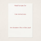 Crafty 8 Hang Label Visitekaartjes (Achterkant)