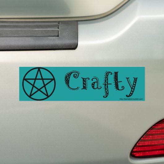 CRAFTY-bumpersticker Bumpersticker (Op auto)