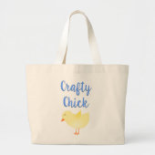 Crafty Chick Grote Tote Bag (Voorkant)