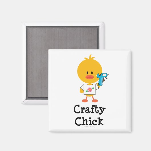 Crafty Chick Magnet (Voorkant / Achterkant)