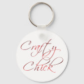 Crafty Chick Sleutelhanger (Voorkant)