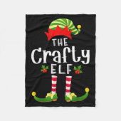 Crafty Christmas Elf Matching Pajama X-mas Party  Fleece Deken (Voorkant)