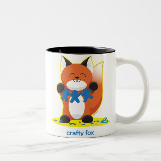 Crafty Fox Tweekleurige Koffiemok (Rechts)