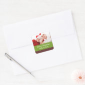 Crafty Green lint foto Merry Christmas sticker (Envelop)