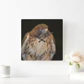 Crafty Hawk Vierkante Klok (Huis)