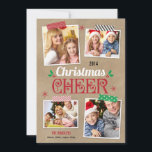 Crafty kerstfeestay-fotokaart feestdagenkaart<br><div class="desc">Het seizoen vieren met deze moderne en stijlvolle vakantiekaart van Berry Berry Sweet. Bezoek onze designshowroom op WWW.BERRYBERRYSWEET.COM</div>