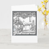 Crafty Kittens wenskaart door imAGYnations Kaart (Gele Bloem)