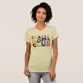 Crafty Moms Club Groovy Zomervibes Sad Beige T-shirt