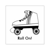 Crafty Roller Schaats Rubberstempel (Afrduk)