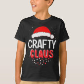 Crafty Santa Claus Christmas Matching Costume  T-shirt (Voorkant)