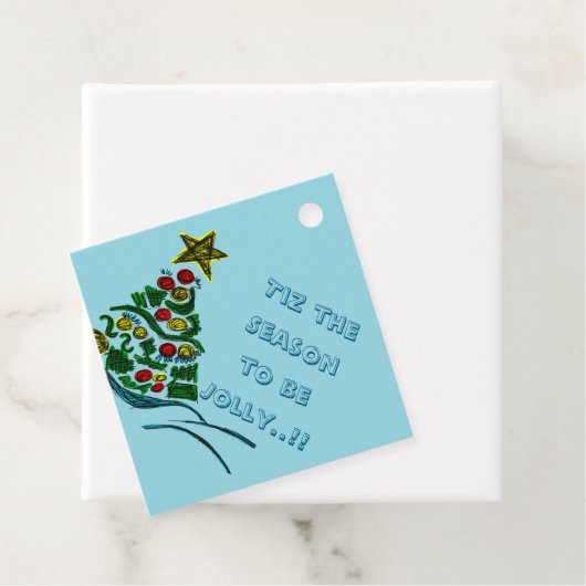 Crafty Tree Christmas Gift Label (In situ)