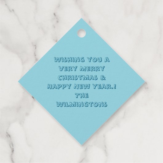 Crafty Tree Christmas Gift Label (Achterkant)