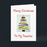 CRAFTY TREE VOOR SPECIALE LERAAR MET KERST FEESTDAGEN KAART<br><div class="desc">DEZE SLUWE BOOM ZAL ZEKER EEN GLIMLACH OP HET GEZICHT VAN "JE" LERAAR ZETTEN DEZE KERST!</div>