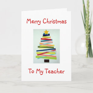 CRAFTY TREE VOOR SPECIALE LERAAR MET KERST FEESTDAGEN KAART