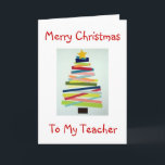 CRAFTY TREE VOOR SPECIALE LERAAR MET KERST FEESTDAGEN KAART<br><div class="desc">DEZE SLUWE BOOM ZAL ZEKER EEN GLIMLACH OP HET GEZICHT VAN "JE" LERAAR ZETTEN DEZE KERST!</div>