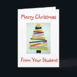 CRAFTY TREE VOOR SPECIALE LERAAR MET KERST FEESTDAGEN KAART<br><div class="desc">DEZE SLUWE BOOM ZAL ZEKER EEN GLIMLACH OP HET GEZICHT VAN "JE" LERAAR ZETTEN DEZE KERST!</div>