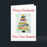 CRAFTY TREE VOOR SPECIALE LERAAR MET KERST FEESTDAGEN KAART<br><div class="desc">DEZE SLUWE BOOM ZAL ZEKER EEN GLIMLACH OP HET GEZICHT VAN "JE" LERAAR ZETTEN DEZE KERST!</div>