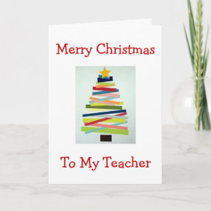 CRAFTY TREE VOOR SPECIALE LERAAR MET KERST FEESTDAGEN KAART