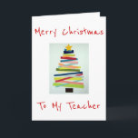 CRAFTY TREE VOOR SPECIALE LERAAR MET KERST FEESTDAGEN KAART<br><div class="desc">DEZE SLUWE BOOM ZAL ZEKER EEN GLIMLACH OP HET GEZICHT VAN "JE" LERAAR ZETTEN DEZE KERST!</div>