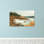 Craggy Coast, Acadia National Park, Maine Canvas Afdruk (Insitu (Houten vloer))