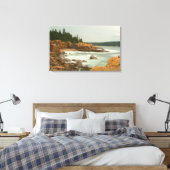 Craggy Coast, Acadia National Park, Maine Canvas Afdruk (Insitu (Slaapkamer))