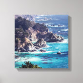 Craggy Coastline van de Zee Canvas Print (Voorkant)