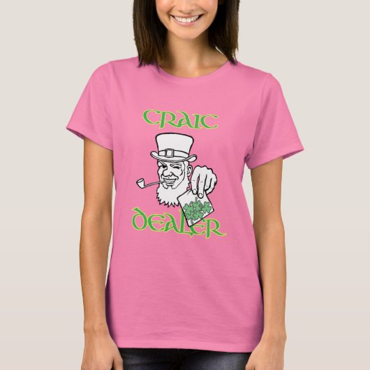 Craic Dealer Dames Dark TShirt (Voorkant)
