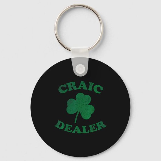 Craic Er Funny St. Patrick's Day Shamrock Tee  Sleutelhanger (Voorkant)