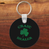 Craic Er Funny St. Patrick's Day Shamrock Tee  Sleutelhanger (Voorkant)
