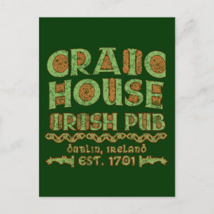CRAIC HOUSE IRISH PUB Dublin Est 1701 Briefkaart