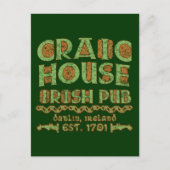 CRAIC HOUSE IRISH PUB Dublin Est 1701 Briefkaart (Voorkant)