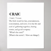 CRAIC: Modern Iers Craic Pret Fun Print