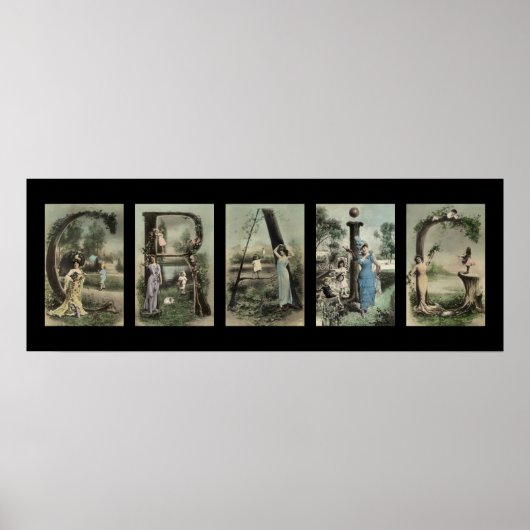 CRAIG Alphabet Letter Name Art Poster (Voorkant)