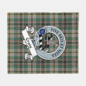 Craig Ancient Clan Badge Tartan Plaid Fleece Deken (Voorkant (Horizontaal))