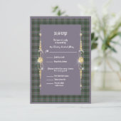 Craig Ancient Tartan Wedding RSVP (Staand voorkant)