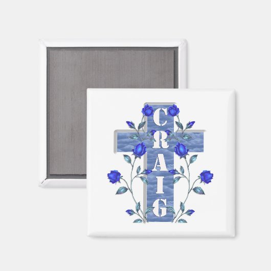 Craig Blue Cross Magnet (Voorkant / Achterkant)