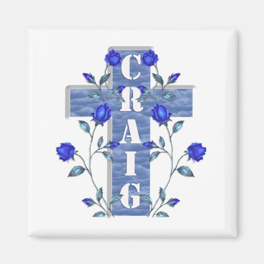 Craig Blue Cross Magnet (Voorkant)