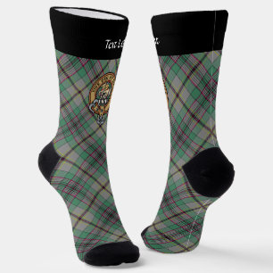 Craig Clan Crest over Schotse Plaid Sokken