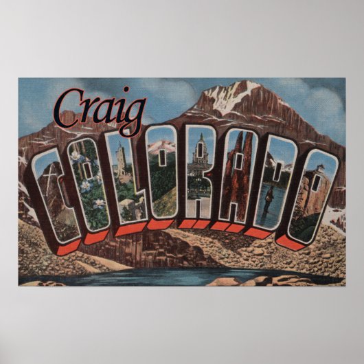 Craig, ColoradoLarge Letter ScenesCraig, CO Poster (Voorkant)