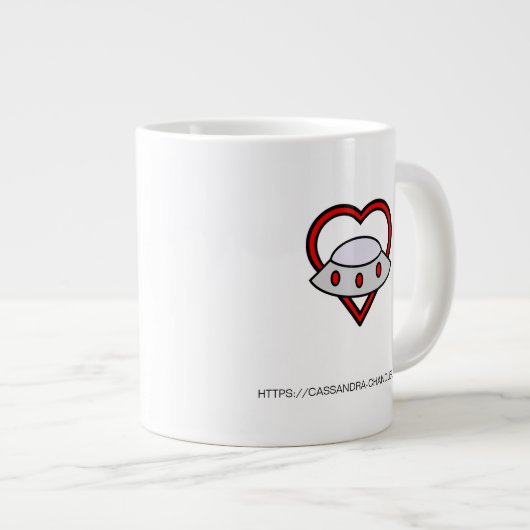 Craig en Ellie Giant-Mok voor kerstkoffie Grote Koffiekop (Voorkant rechts)