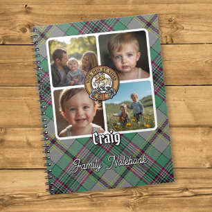 Craig familie foto collage notitieboek