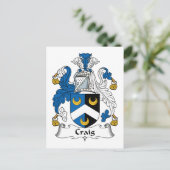 Craig Family Crest Briefkaart (Staand voorkant)