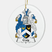 Craig Family Crest Keramisch Ornament (Links)