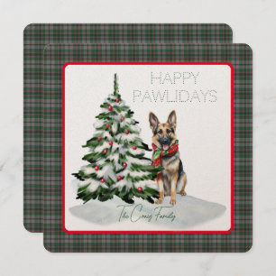 Craig Modern Tartan Happy Pawholidays Hond
