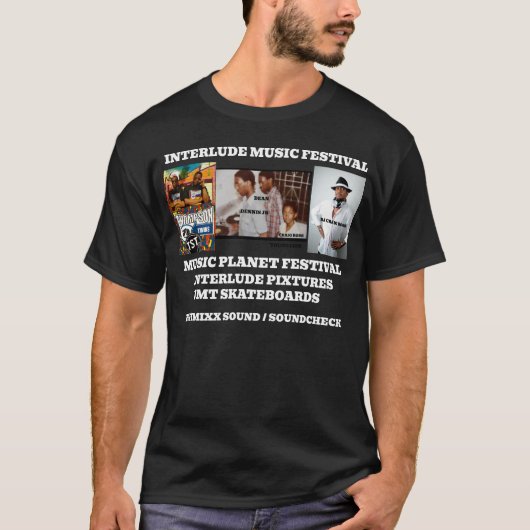 CRAIG ROSS. Basic donker T-shirt (Voorkant)