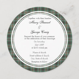 Craig Schotse bruiloft ronde uitnodiging